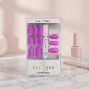 HGOD0023 Ensemble d'ongles artificiels Goddess de haute qualité, faits à la main, à presser, longs et carrés, tendance - Product Image 2