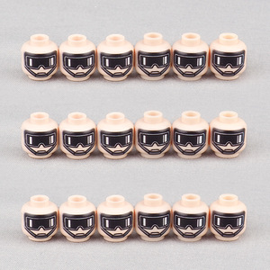 3626pb0071 Lunettes de protection, sangle de menton, accessoires de modèle de blocs de construction imprimés, jouet d'assemblage en petites pièces - Product Image 4