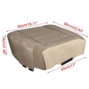 ฝาครอบเบาะนั่งคนขับด้านหน้ารถหนัง PU กันน้ำสำหรับฟอร์ด F250 F 350 ลาเรียต 2002 2003 2004 2005 2006 2007 - Product Image 2