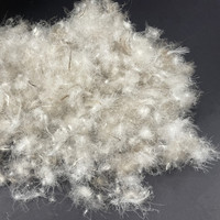 Matériau de rembourrage en duvet de canard gris 90/10 lavé, haute puissance de remplissage 700FP, inspecté par l'IDFL pour la production de vestes et de doudounes