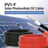 Câble solaire PV1-F résistant aux UV certifié TUV, directement de l'usine, pour centrale photovoltaïque