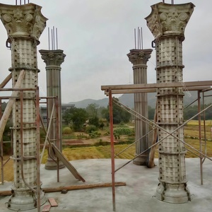 Moules de moulage haut de gamme pour piliers en <span class=keywords><strong>béton</strong></span>, colonnes romaines en ABS, poteaux décoratifs en plastique pour la construction de maisons, formes de construction préfabriquées en ciment - Product Image 6