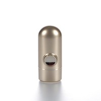 Flacon compressible en plastique de luxe vide de 30 ml, finition métallisée mate, pour emballage cosmétique de lotion de soin de la peau