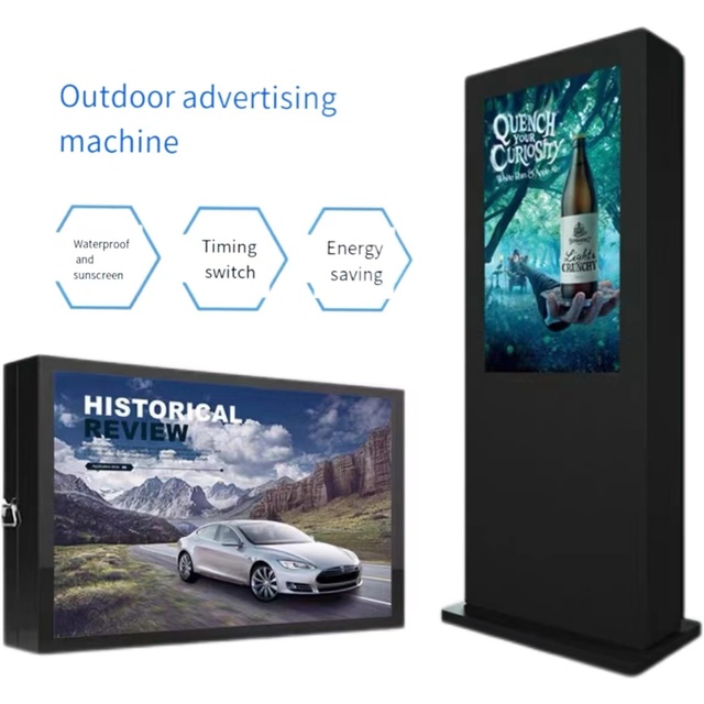 HD Interactive Kiosk Digital Signage Waterproof Outdoor LCD Display Player Wall Mounted for Mall Park Signage Advertising