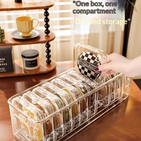 Boîte de rangement pour houppettes, petite boîte dédiée pour fonds de teint, en plastique transparent, moderne, portable, organisateur de bureau, cosmétique