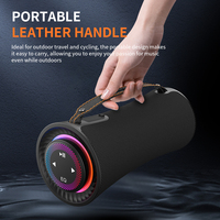 Speaker Portabel Nirkabel T16, 80W, Speaker Pesta dengan Lampu RGB dan Tombol Kontrol Sentuh, Bass Dalam TWS untuk Penggunaan di Rumah dan Luar Ruangan