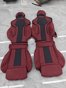 Housses de siège de voiture en cuir matelassé rouge diamant de luxe pour BMW, protections de sièges auto respirantes, ensemble complet d'intérieur haut de gamme - Product Image 3