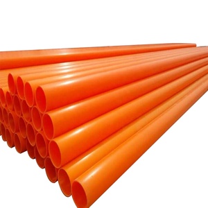 Orange color Plastic Electrical Corrugated Conduit Pipes D75 mpp cable pipe/plastic tubes