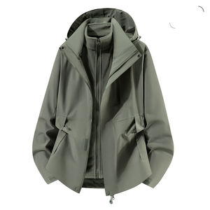 Giacca di alta moda da donna con collo alto a conchiglia morbida giacca da esterno resistente al vento da donna da campeggio giacca in pile 3 in 1 Set abbigliamento da cappotto - Product Image 4