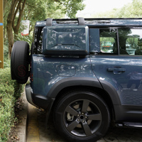 Pièces automobiles, accessoires de voiture 4x4, garde-boue noir brillant, passage de roue pour Land Rover Defender 110