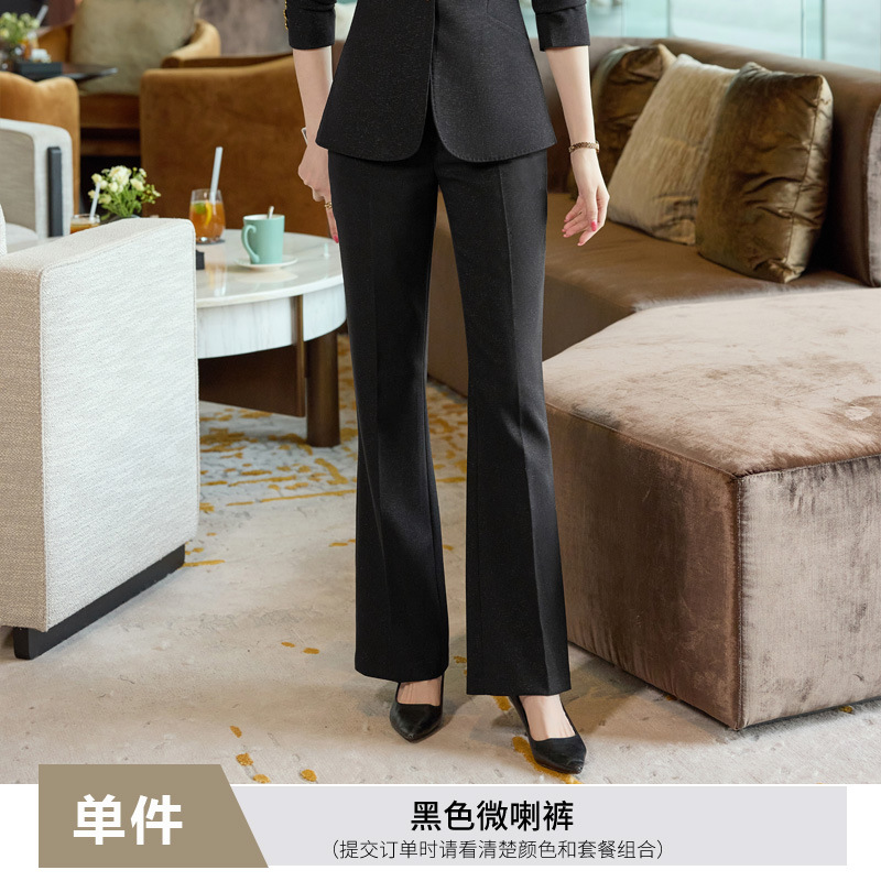 Black flared pants