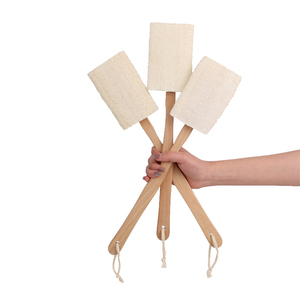 Ultra Soft Natural Loofah Bath Brush Oval-Shaped Eco-Friendly Exfoliating Massage Scrub for Back and Body Skincare - Product Image 1