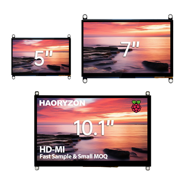 HAORYZON OEM Compact Slim 5 7 10 Inch IPS TFT LCD Display Module LCD Module for Industrial Control System HMI