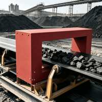 Détecteur de métaux industriel de type fenêtre IP54 personnalisé pour l'industrie minière, garantie 1 an, Or