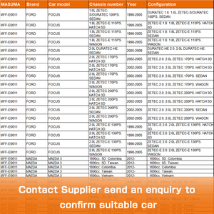 MFF-E0011 MASUMA 제조 업체 자동차 부품 플라스틱 화이트 어셈블리 인라인 연료 필터 포드 포커스 1212739 1224577 1465018 - Product Image 6