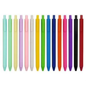 Stylo à bille rétractable personnalisé avec logo, en plastique caoutchouté, à encre gel, idéal pour les cadeaux promotionnels et la papeterie. - Product Image 2