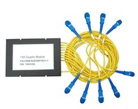 FTTH 1x8 1x32 1x64 équipement de Fiber optique PLC Splitter Module de boîte ABS monomode Module de séparateur optique PLC