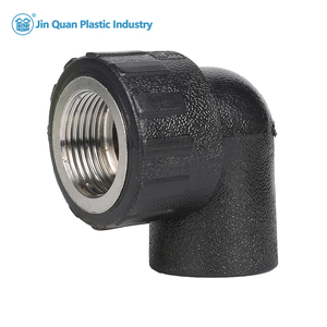 DN20mm-<span class=keywords><strong>110mm</strong></span> HDPE phụ kiện đường ống nước mịn ổ cắm Fusion nam 90 độ ren khuỷu tay chuyển tiếp áp lực cao UV kháng - Product Image 3