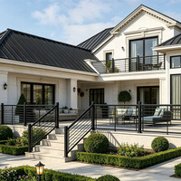 Rampe de balcon en aluminium thermolaqué, balustrade de sécurité extérieure pour terrasse et balcon, fabrication usine