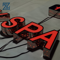 Letras 3D con Canal de Luz LED Acrílicas para Decoración de Oficinas