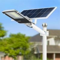 Autoroute IP65 LED rue solaire 200W lumière télécommande capteur de mouvement automatique étanche corps en aluminium pour l'extérieur pour les routes