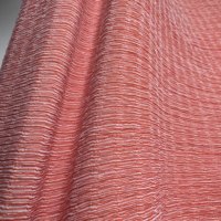 Tissu en maille crêpe de dernière conception, en tissu froissé uni teint en couleur vive, 99 % polyester, 1 % élasthanne, pour vêtements de mode rapide