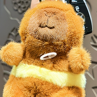 Porte-clés Capybara en Peluche, Adorable Pendentif Animal en Peluche de Dessin Animé, Breloque Douce pour Sac, Clés, Décoration de Sac à Main