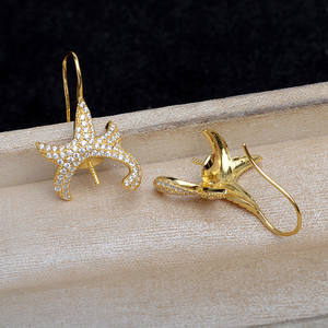 Base Cuadrada de Plata S925 para Pendientes, Accesorios para Joyería de Perlas de 10-12 mm, JG5985, Producto Semi-Acabado - Product Image 2