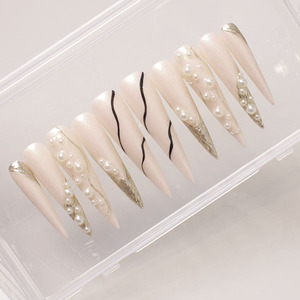 <span class=keywords><strong>Kit</strong></span> <span class=keywords><strong>de</strong></span> <span class=keywords><strong>Uñas</strong></span> Acrílicas Postizas Hechas a Mano, Diseño 3D Pre-diseñado, Juego <span class=keywords><strong>de</strong></span> 10 Piezas, <span class=keywords><strong>Precio</strong></span> <span class=keywords><strong>de</strong></span> Fábrica al por Mayor - Product Image 6