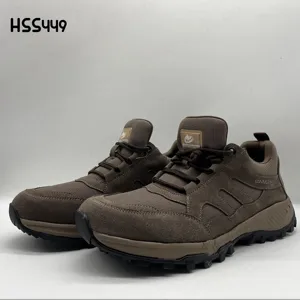 YWQ, китайская фабрика поставляет высококачественную замшевую кожаную спортивную обувь унисекс Повседневная одежда для прогулок на открытом воздухе обувь для бега HSS449