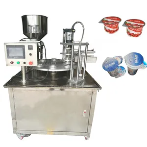 Dession Automatic Ketchup Tomato Rotary Type Aluminium Cup Filling Sealing Machine