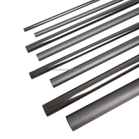 Perche télescopique en fibre de carbone 3K pour billard, tube carré, connecteur pour perche à eau, perche de nettoyage de vitres en fibre de carbone