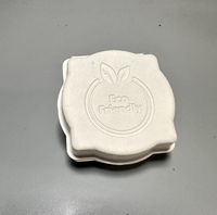 Boîte d'emballage personnalisée en pulpe moulée de fibres de canne à sucre biodégradable pour trousse de toilette