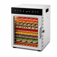 10-lades grote capaciteit groente- en fruitdroger, 400W mini, ultra stil, voor thuisgebruik