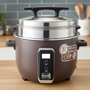 Hot Sale Portable Rice <b>Cooker</b> Large Capacity (6.0-18L) Drum Shape With Measuring Cup for Household & Restaurants Use Hotel Rice - Product Image 1