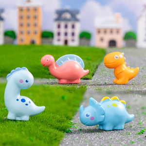 Miniaturas de Dinosaurios de Resina para Decoración de Paisajes, Adornos de Animales Pequeños y Lindos, Accesorios para Manualidades - Product Image 3