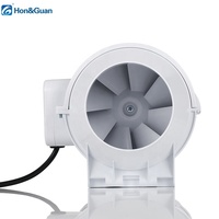 Ventilateur de gaine en ligne Hon&Guan, vente chaude, grande puissance, silencieux, pour salle de bain, cuisine, plantation, élevage