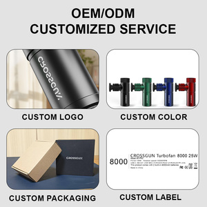 Pistol Pijat Jaringan Dalam Profesional Crossgun dengan 4 Kepala - Pereda Nyeri Otot & Terapi Perkusi - Product Image 4