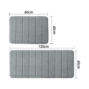 (CHKAME) Juego De Tapete Banheiro 60X40 Tapete Absorvente Para Banheiro Banho Roxo - Product Image 1