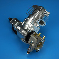 Deko DLE20RA — moteur à gaz 20cc pour avion RC, modèle à ailes fixes, temps unique, deux sorties, vent froid, démarrage avec les mains arrière