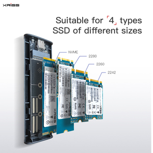 Nhôm HDD bao vây M.2 NVMe Sata giao thức kép SSD trường hợp bao vây <span class=keywords><strong>2.5</strong></span> Sata USB 3.0 Ổ đĩa cứng HDD bao vây - Product Image 5