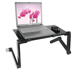 Escritorio Portátil de Aluminio con Ventiladores, Altura Ajustable, Base Ventilada Ergonómica para Computadora - Product Image 1