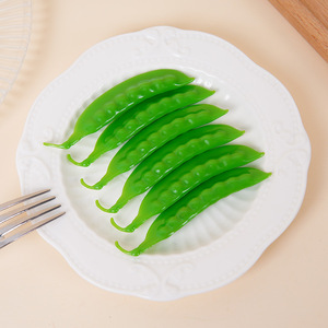 Modelo de guisante de nieve simulado de PVC, accesorio para cine y fotografía, juguete simulado de lenteja y guisante. - Product Image 2