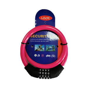 Candado para Bicicleta de Alambre de Acero con Combinación de 4 Dígitos Antirrobo para Bicicletas de Montaña Color Verde Alta Calidad Hecho en China - Product Image 3