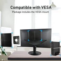 Mini PC de bureau sans ventilateur, processeur Core I7-1165G7, 16 Go de RAM DDR4, 256 Go de SSD NVME, 4K, 1* 1*DP VESA, Windows 11 Pro en stock