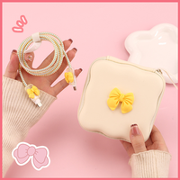 Étui de protection en silicone anti-poussière pour chargeur 3D à personnage, compatible adaptateur secteur 20W, et sac de protection en silicone pour câble USB – Vente en gros