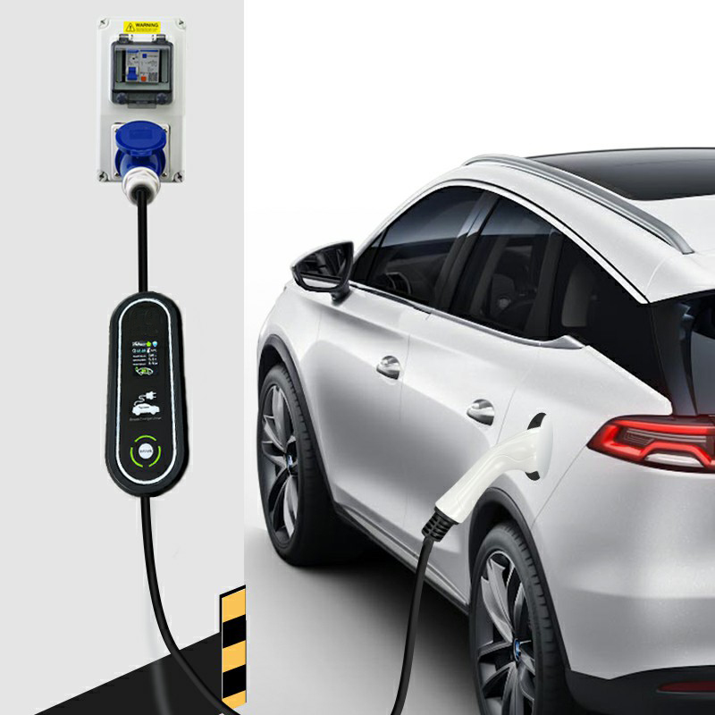 Кабель для зарядки электромобилей 3,3 кВт Wallbox Ac Ev 220 В 16 А с разъемом SAE J1772 тип 1 и разъемом IEC 62196-2 тип 2