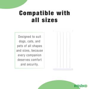 Extensión de Barrera de Seguridad para Mascotas de Metal Resistente de 30 cm con Acabado Blanco, Instalación Rápida para Uso en Interiores/Exteriores - Product Image 5