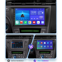 2 din QLED DSP 8G + 128G Android 13 pour Toyota Prius XW30 2010 autoradio multimédia lecteur vidéo GPS Navi stéréo Carplay youtube
