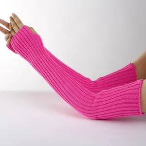 Mitaines sans doigts pour femmes, chauffe-bras d'hiver, manchons tricotés doux et décontractés pour filles, style gothique punk - Product Image 4